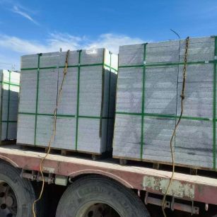 赤峰 芝麻白花岗岩地铺石装车日常