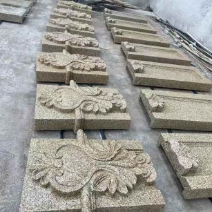 赤峰 黄金麻花岗岩别墅外墙雕刻板