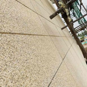 赤峰 黄金麻花岗岩荔枝面外墙干挂石材效果示例