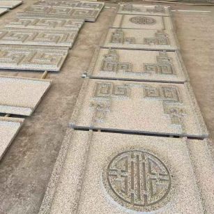 赤峰 白麻花岗岩外墙立面雕刻板