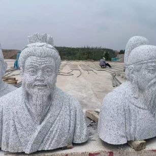 赤峰 白麻花岗岩石材人物立体雕刻