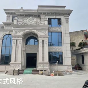 赤峰 白麻花岗岩别墅外墙干挂