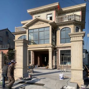 赤峰 黄金麻花岗岩荔枝面别墅外墙干挂私家专属