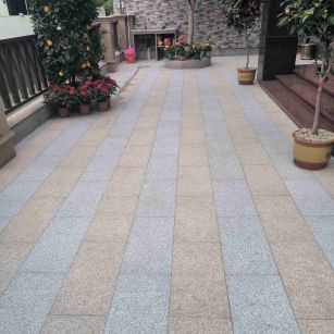 赤峰 黄金麻白麻荔枝面庭院铺装展示