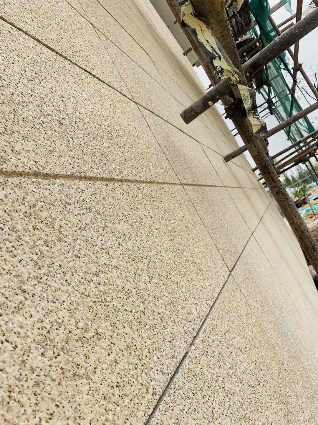 赤峰 黄金麻花岗岩荔枝面外墙干挂石材效果示例