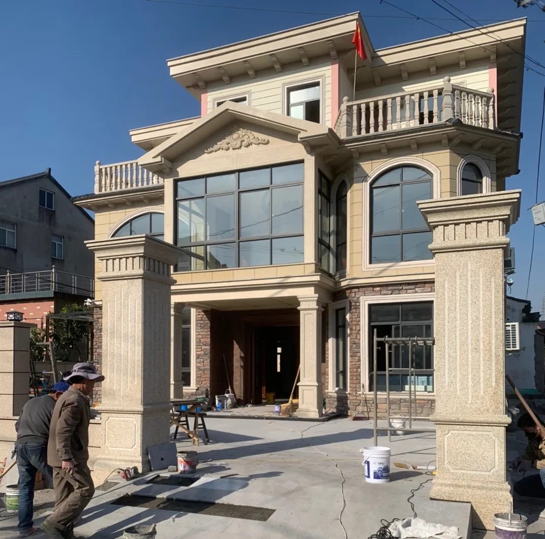 赤峰 黄金麻花岗岩荔枝面别墅外墙干挂私家专属