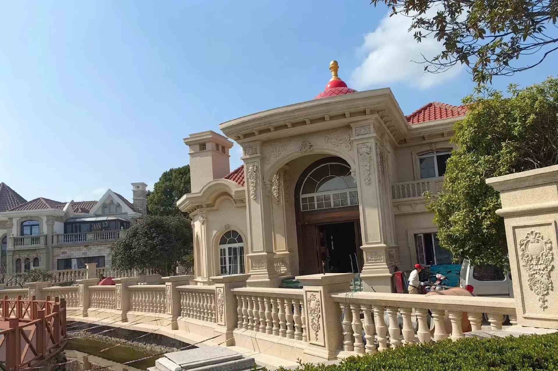 赤峰 黄金麻花岗岩欧式别墅