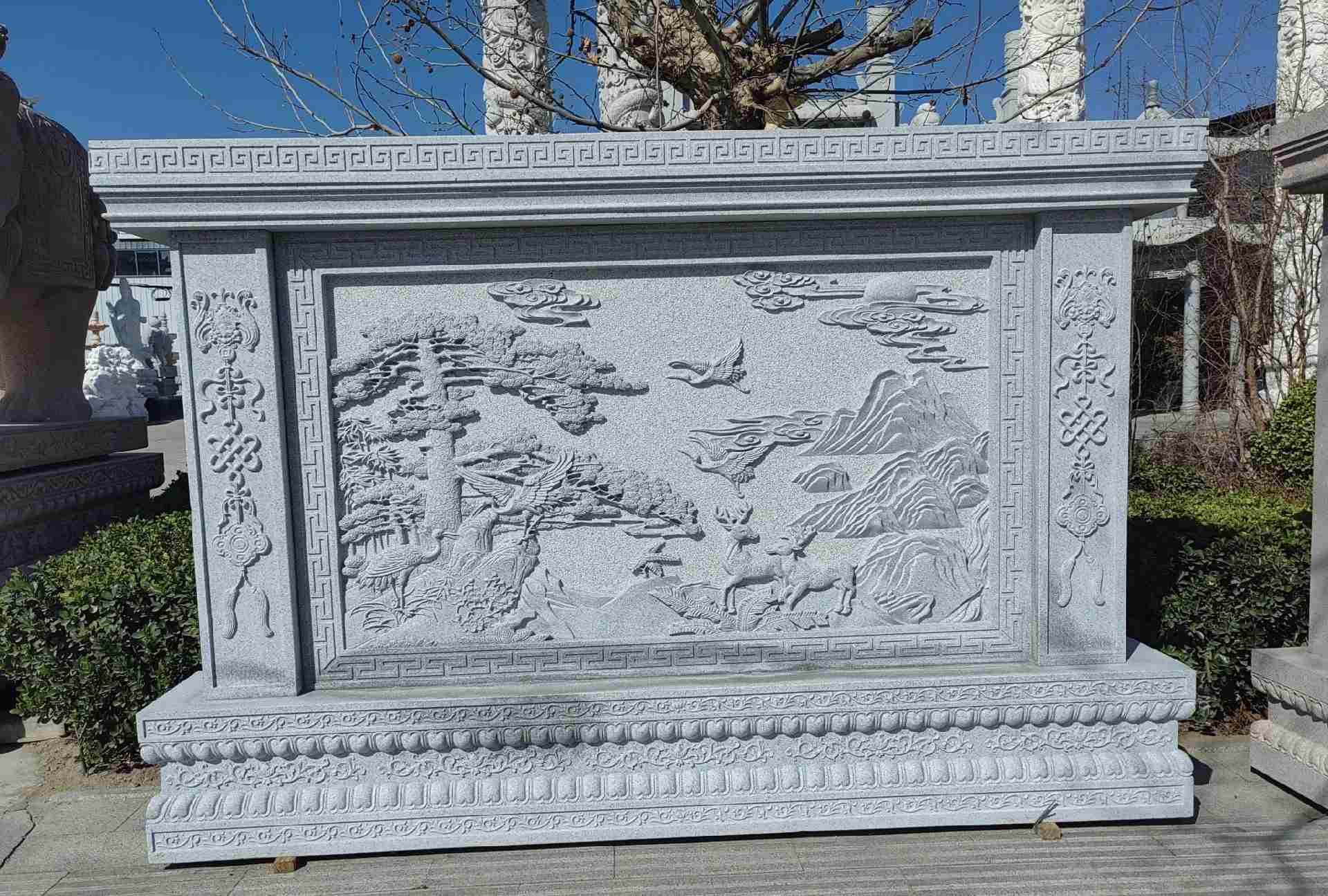 赤峰 芝麻白大型照壁，屏风，影壁